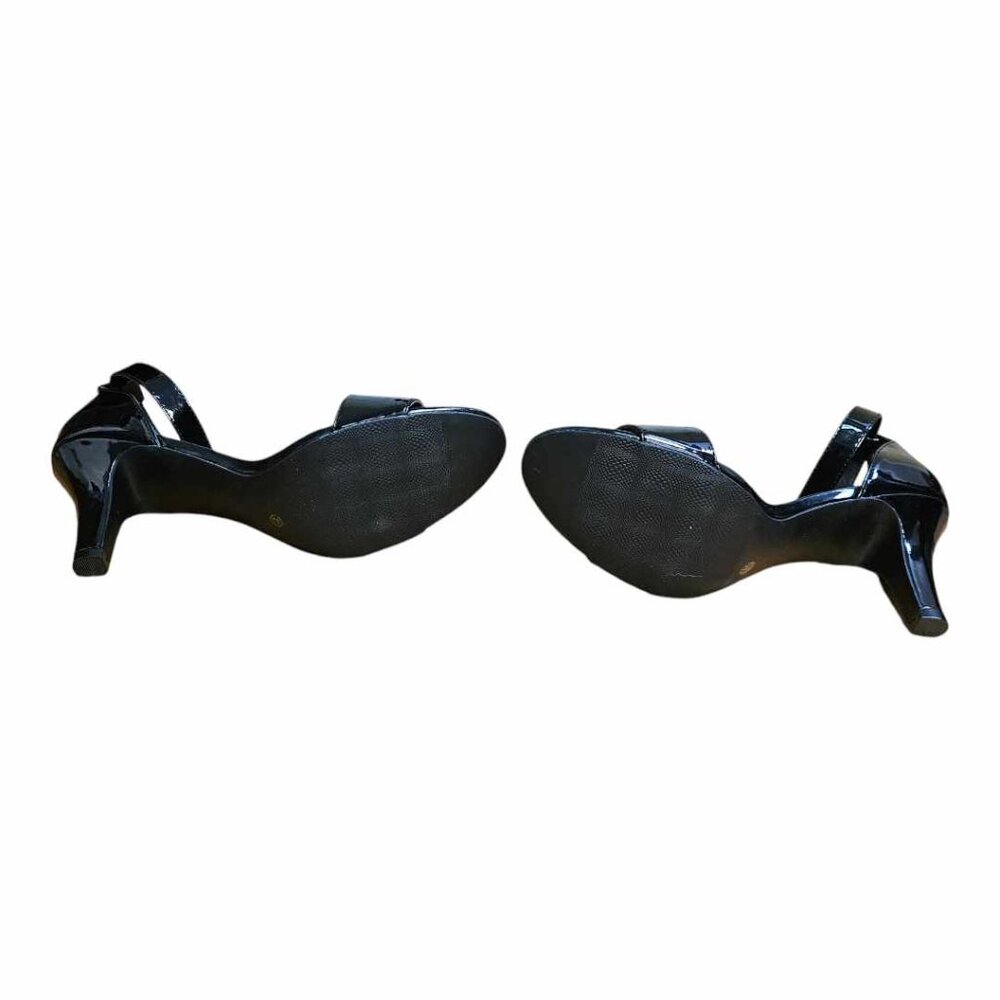 New a.n.a Black Ana Zita Ankle Strap Open Toe High Heels Size 10 Medium - Picture 5 of 9